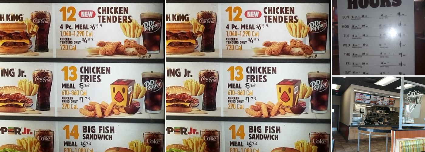 Burger King Menu