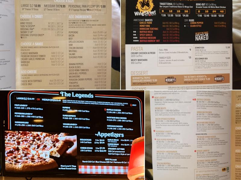 Pizza Hut Menu