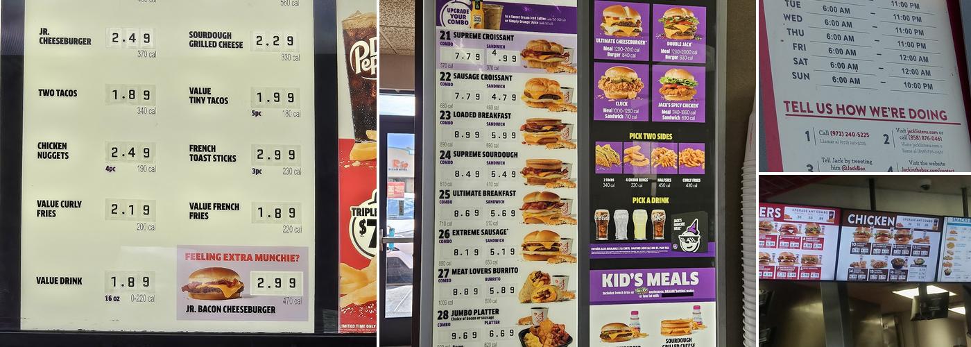 Jack In The Box Menu