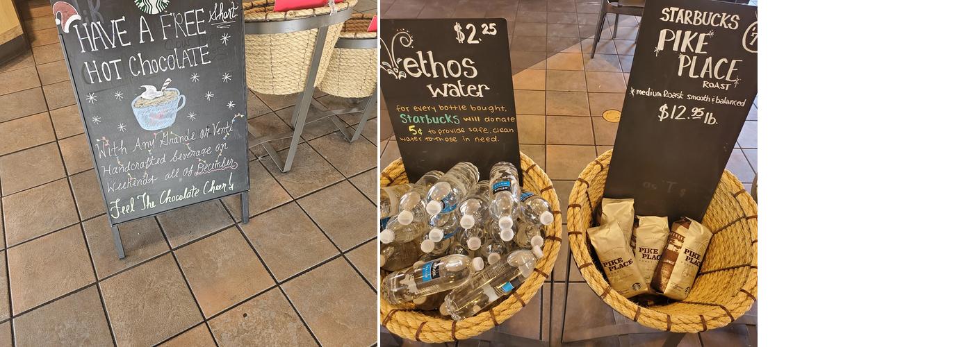 Starbucks Coffee Company Menu