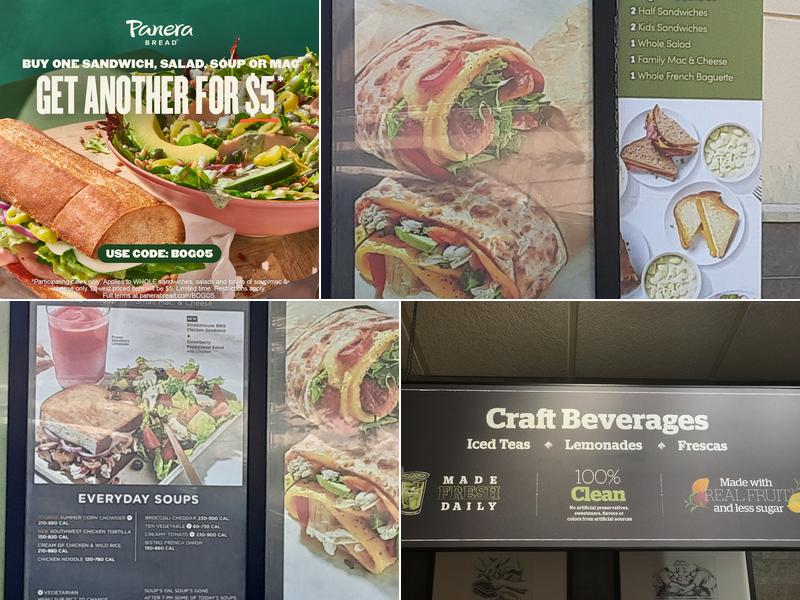 Panera Bread Menu