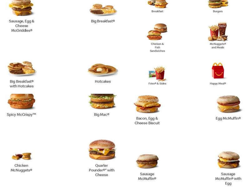 McDonald's Menu
