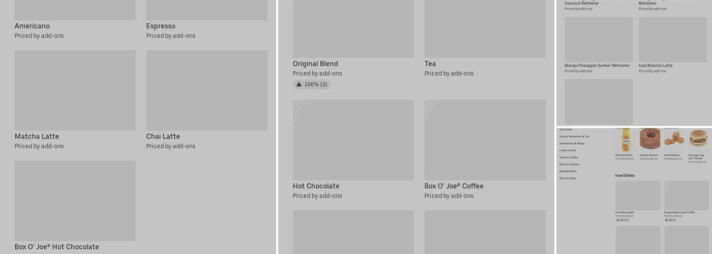 Dunkin' Menu