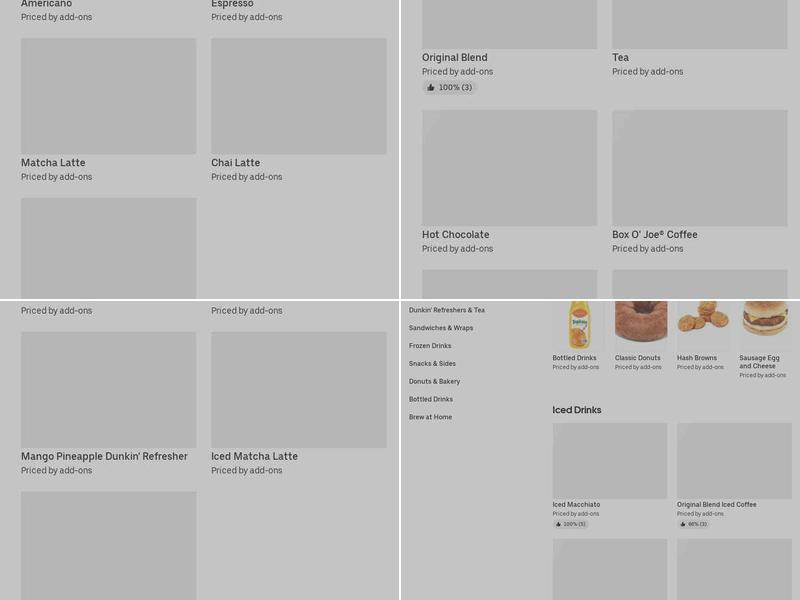 Dunkin' Menu