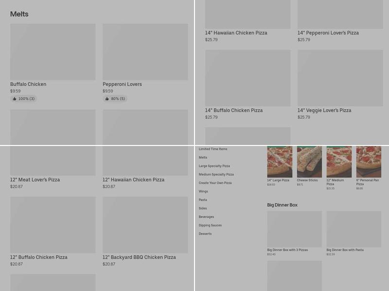 Pizza Hut Menu