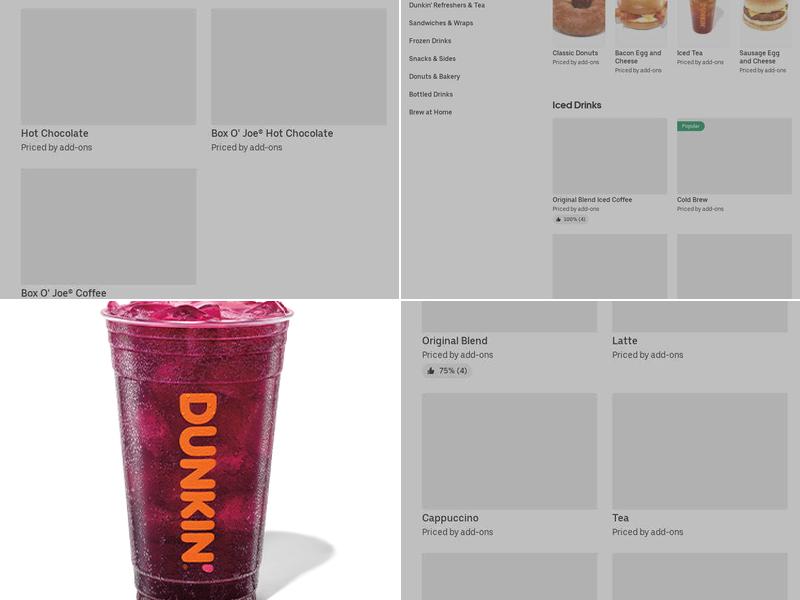 Dunkin' Menu