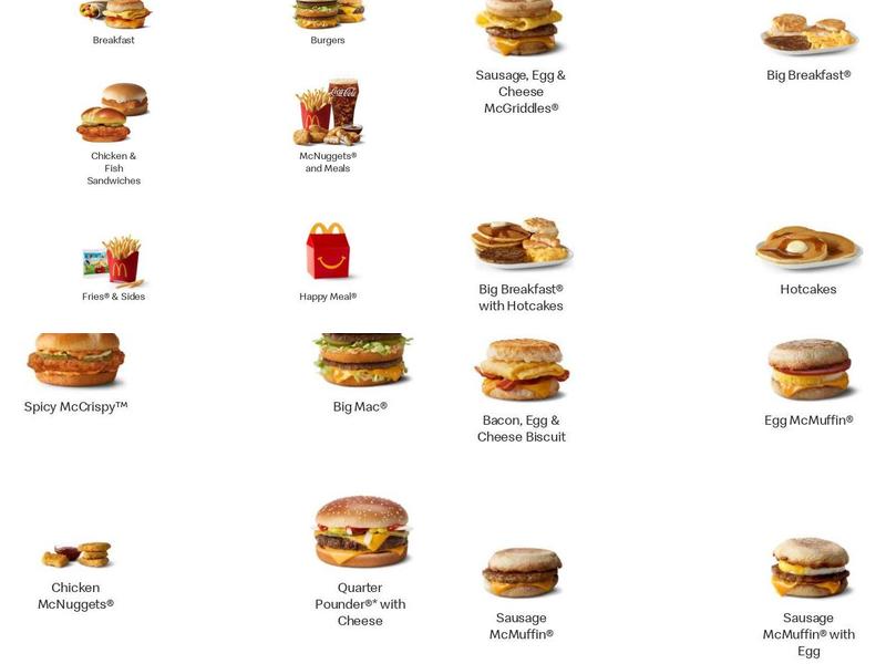 McDonald's Menu