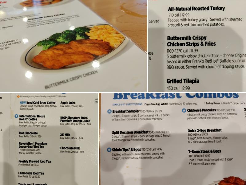 IHOP Menu