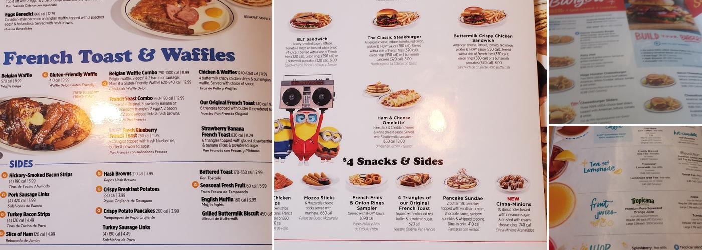 IHOP Menu