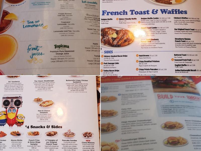 IHOP Menu