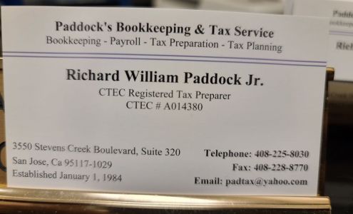 Paddock's Bookkeeping & Tax Service
