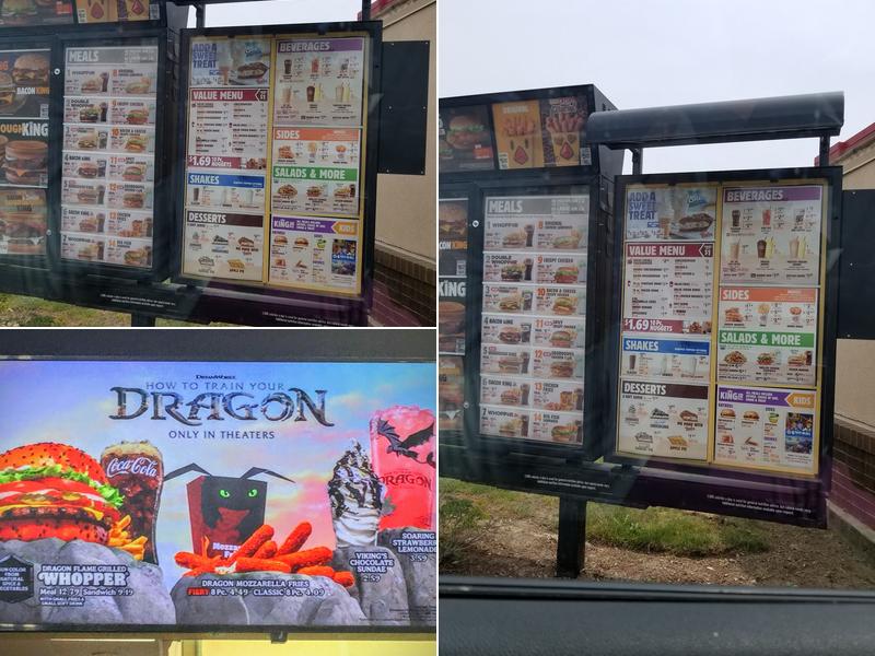 Burger King Menu