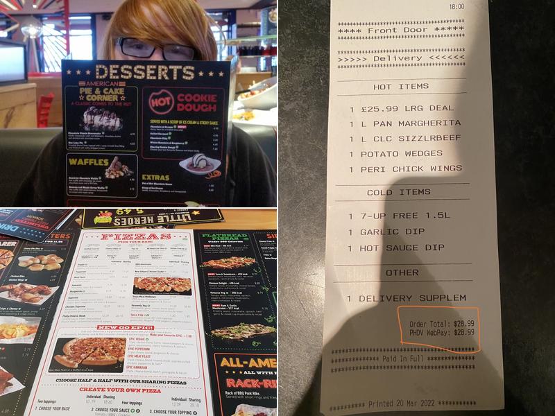 Pizza Hut Menu