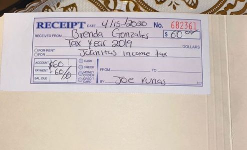 Juanita's Income Tax