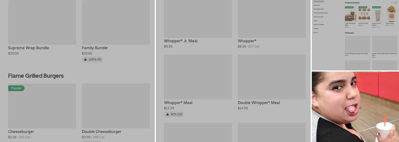 Burger King Menu