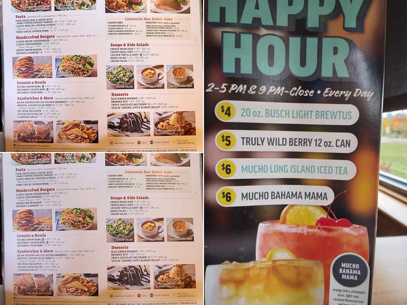 Applebee's Grill + Bar Menu