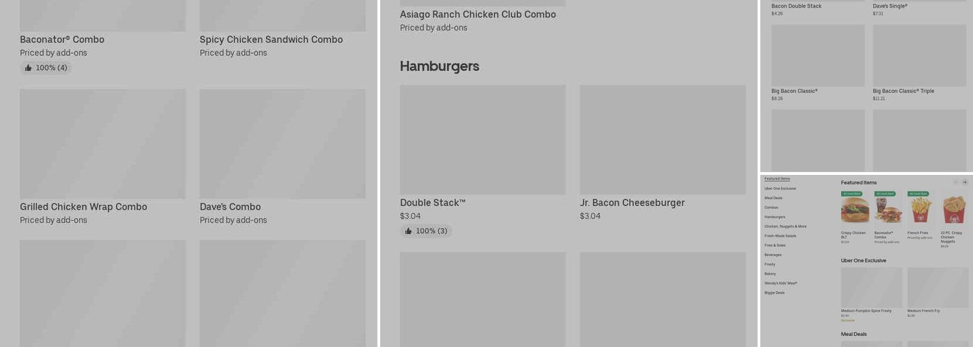 Wendy's Menu