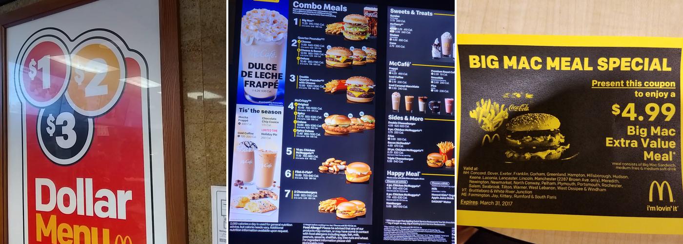 McDonald's Menu