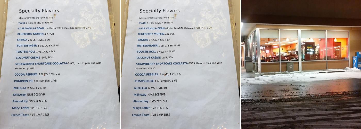 Dunkin' Menu