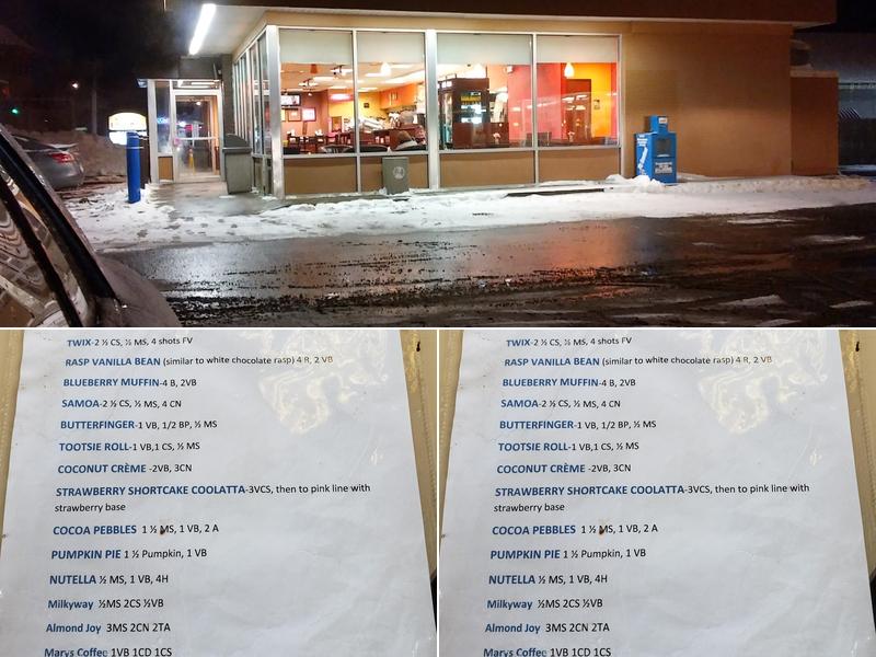 Dunkin' Menu