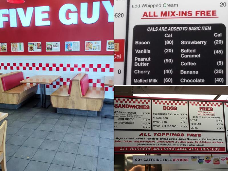 Five Guys Menu