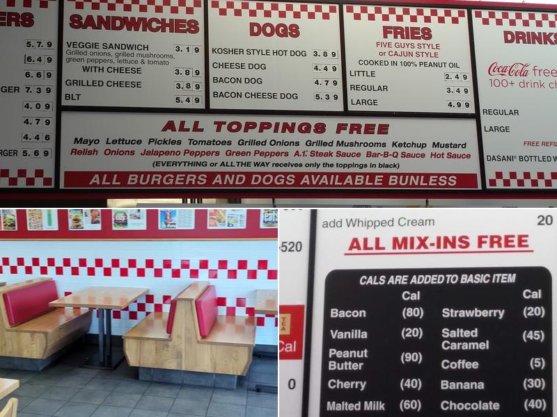 Five Guys Menu