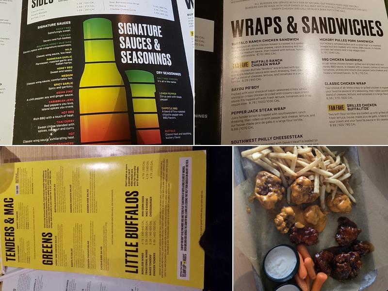 Buffalo Wild Wings Menu