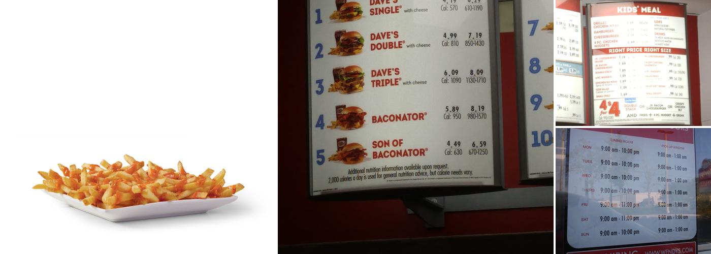 Wendy's Menu