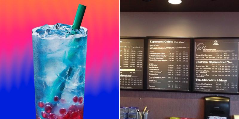 Starbucks Coffee Company Menu