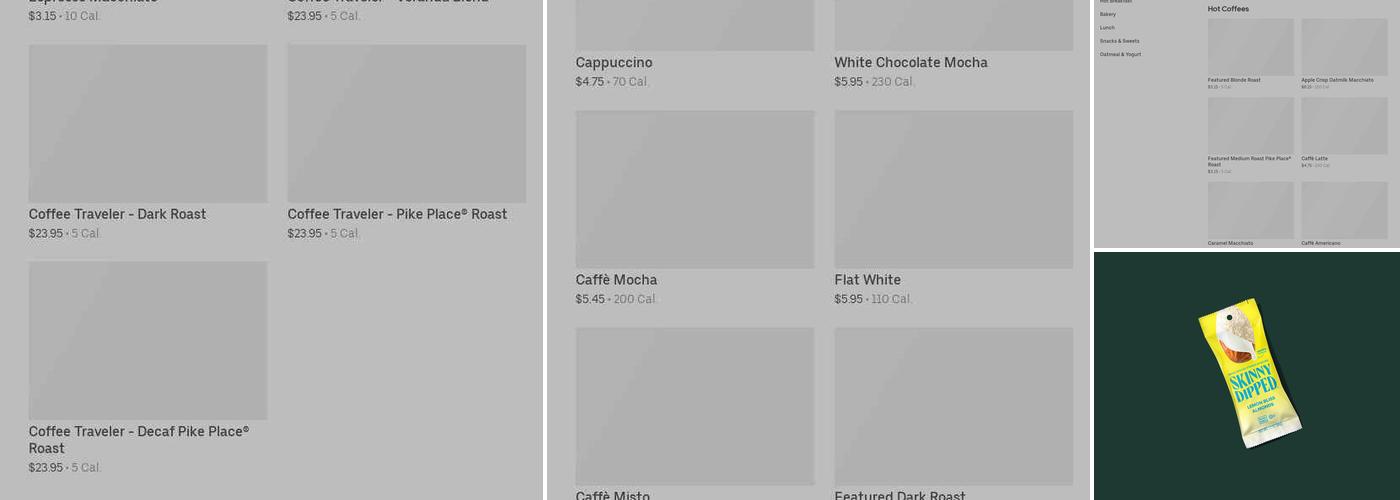 Starbucks Coffee Company Menu