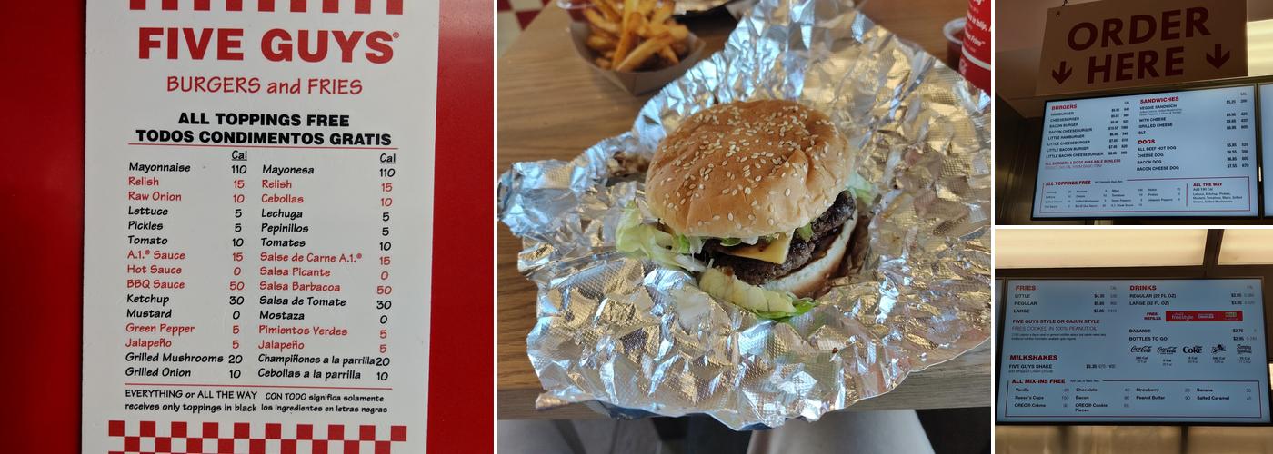 Five Guys Menu