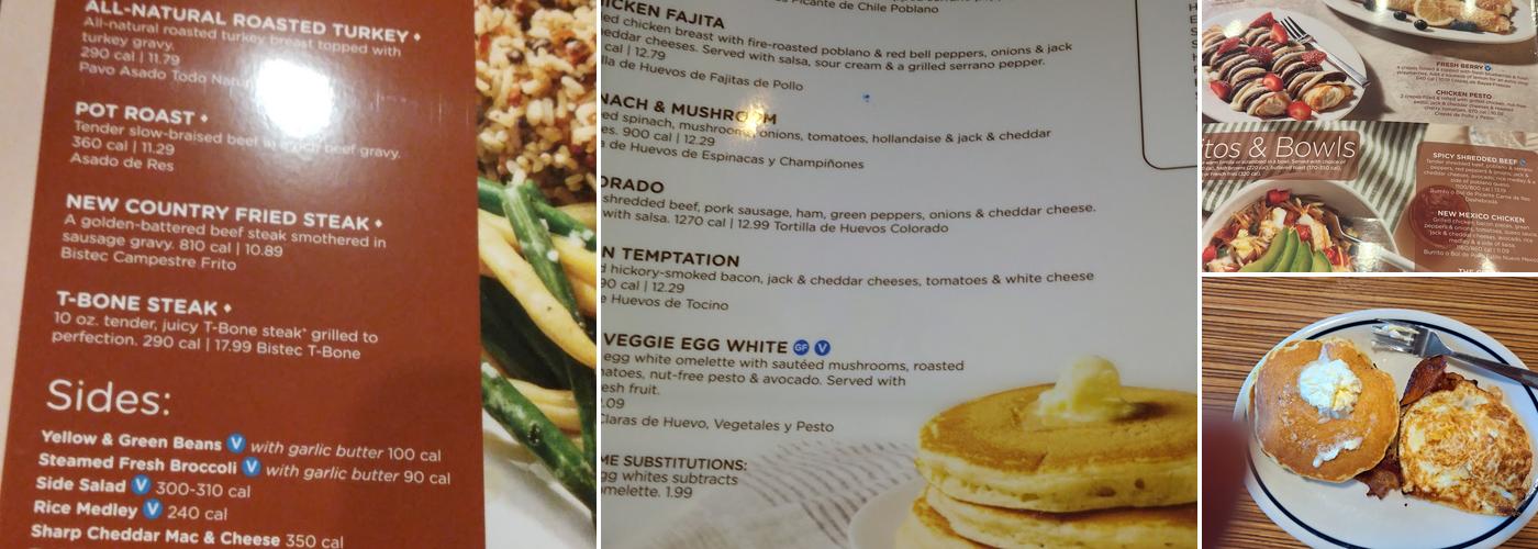 IHOP Menu