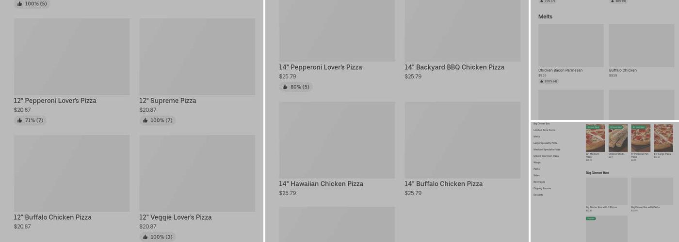Pizza Hut Menu