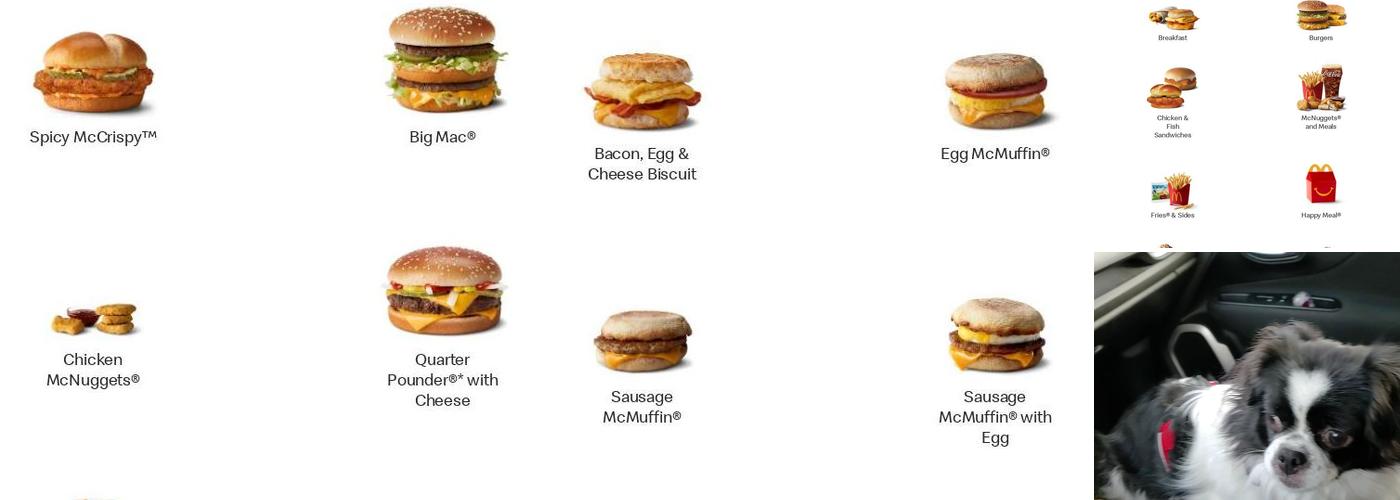 McDonald's Menu