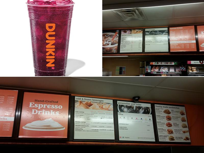 Dunkin' Menu