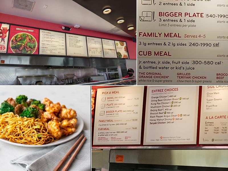 Panda Express Menu