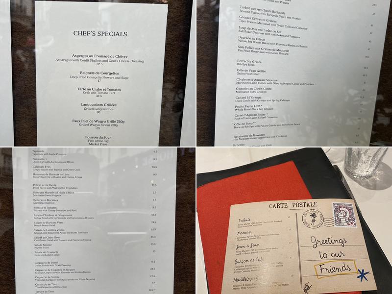 LPM Restaurant & Bar Menu