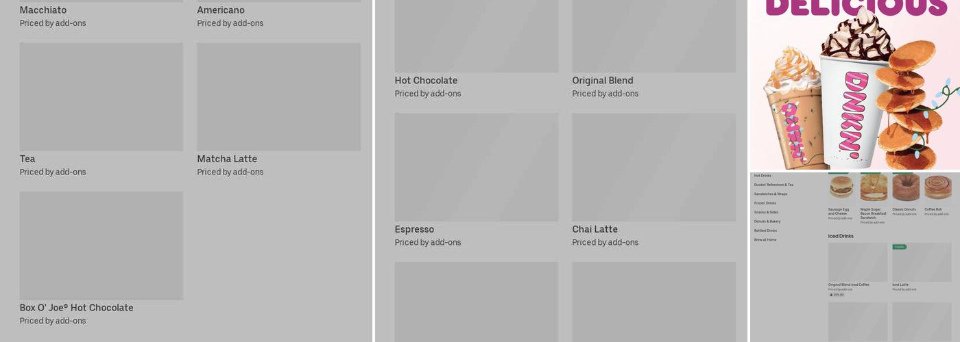 Dunkin' Menu
