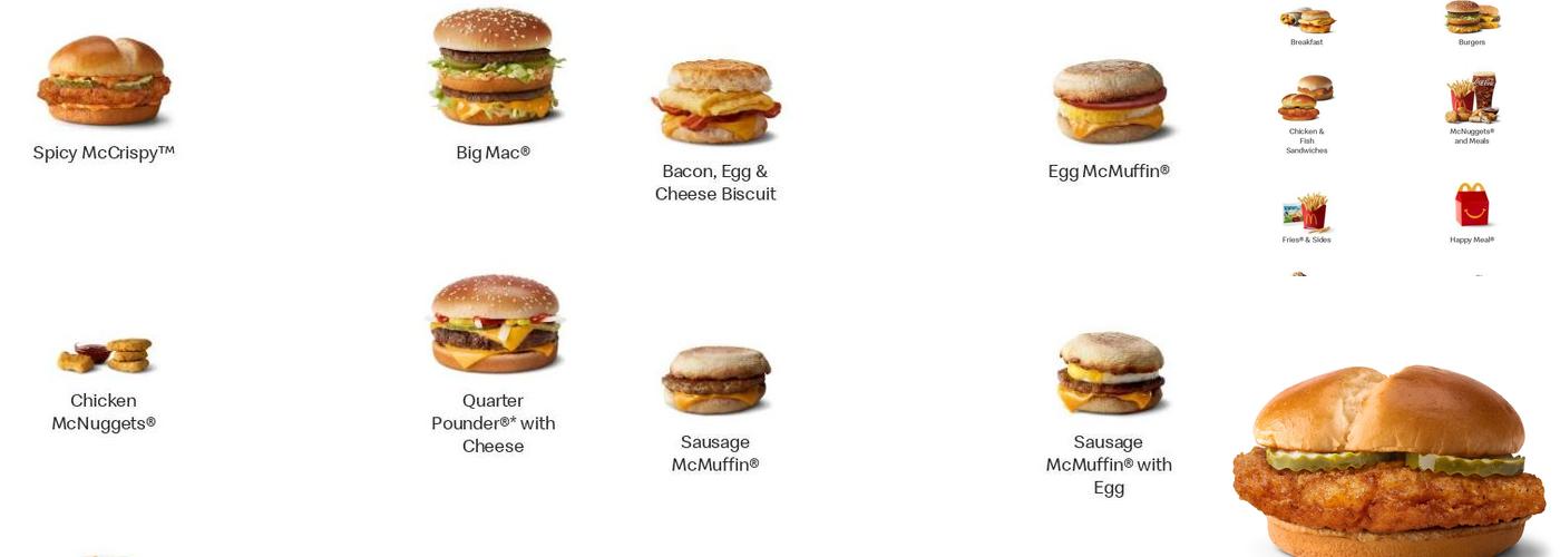 McDonald's Menu