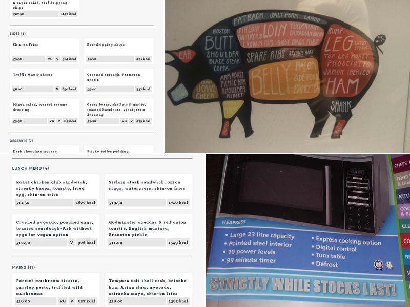 The Hare & Billet Menu