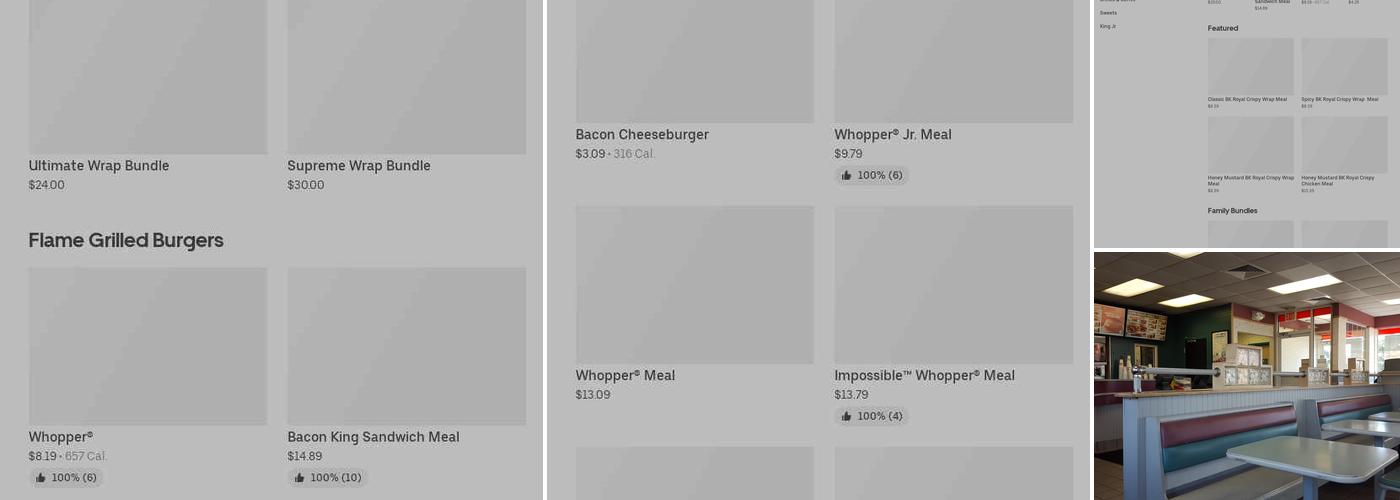 Burger King Menu