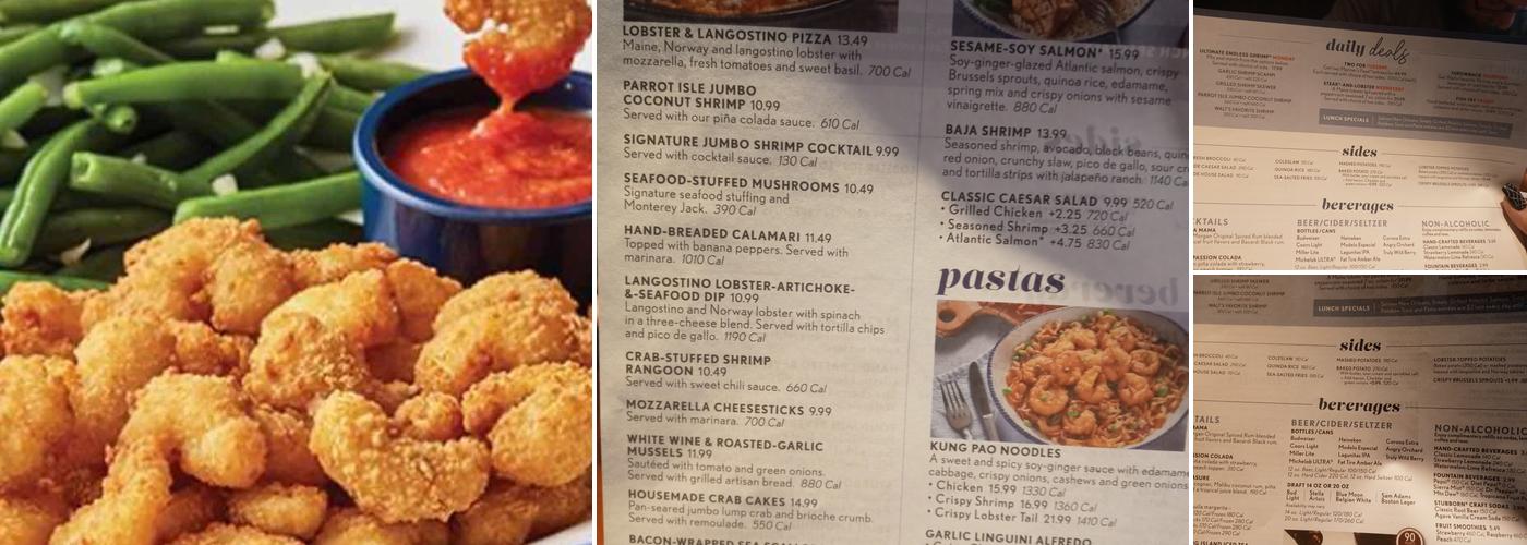 Red Lobster Menu