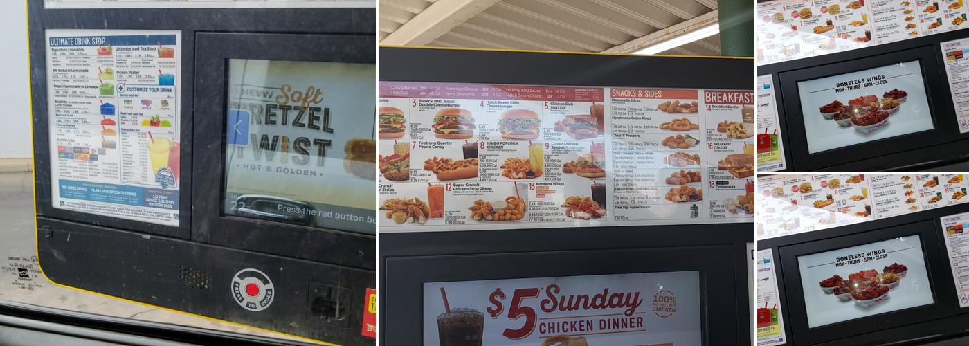 Sonic Drive-In Menu