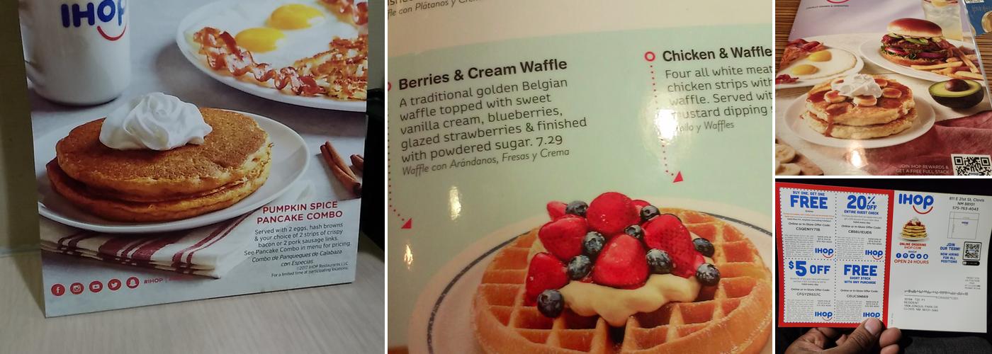 IHOP Menu
