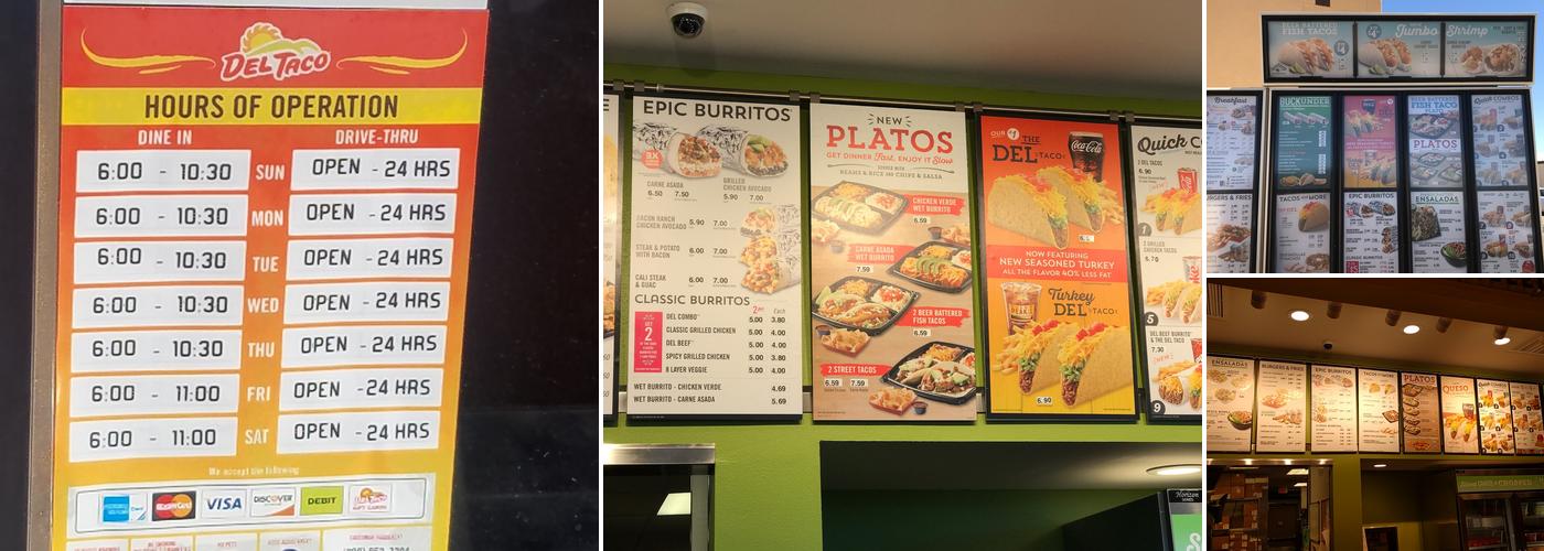 Del Taco Menu