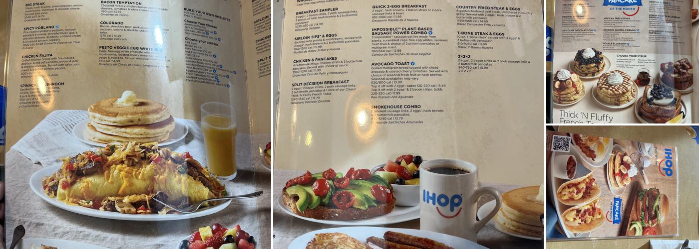 IHOP Menu