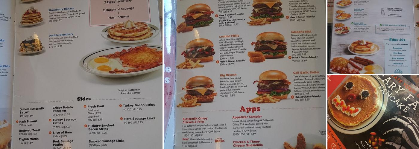IHOP Menu