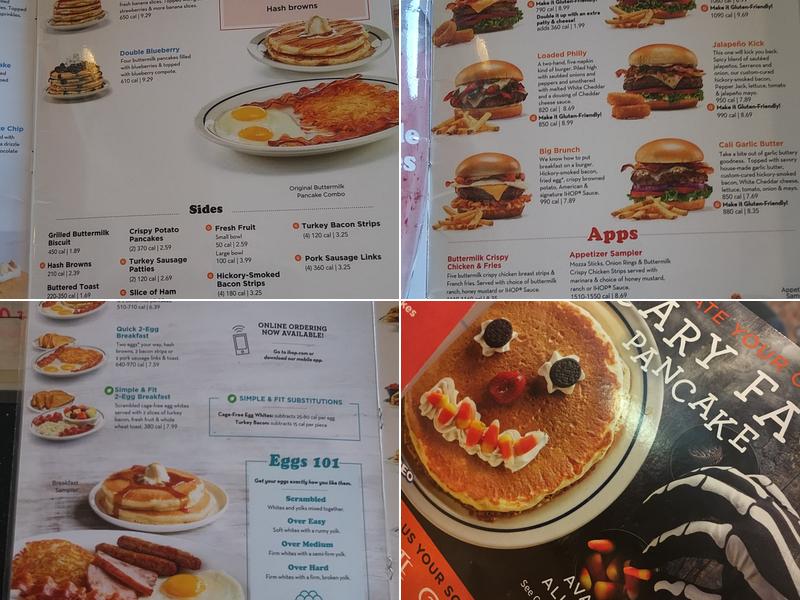 IHOP Menu