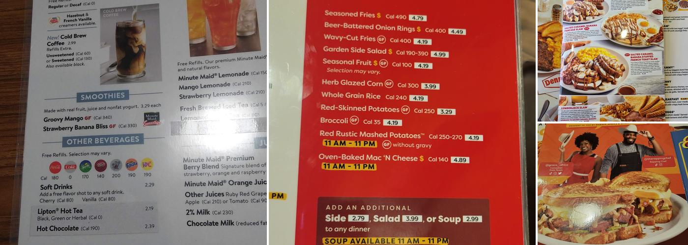 Denny's Menu