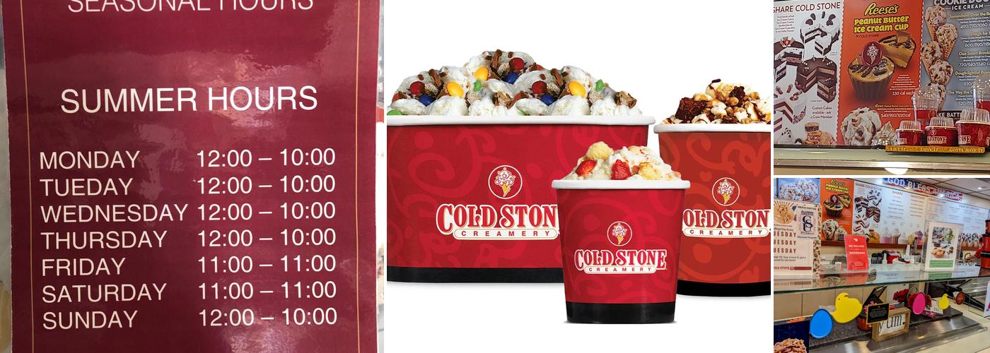 Cold Stone Creamery Menu